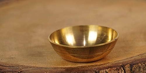 IBA Indianbeautifulart Laiton Bol Sacré Goldtone d'eau Accessoires Décoratifs Pooja - Image 3