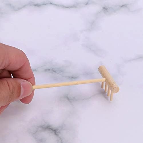 COHEALI 8 Pièces Mini Râteau De Jardin Zen Sable De Outils De Jardin Zen Sable Lissage Râteau Poussoir Accessoires De Jardin Zen - Image 4