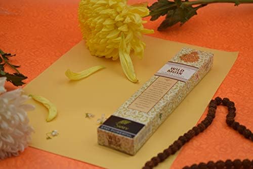 SVATV Herbal & Ancient Method Musc Bâton d'encens avec Lot de 2 encens pour la méditation, Le Yoga, Le Spirituel, Le Nettoyage énergétique de l'aromathérapie - 15 gx 2 encens | 30g - Image 2