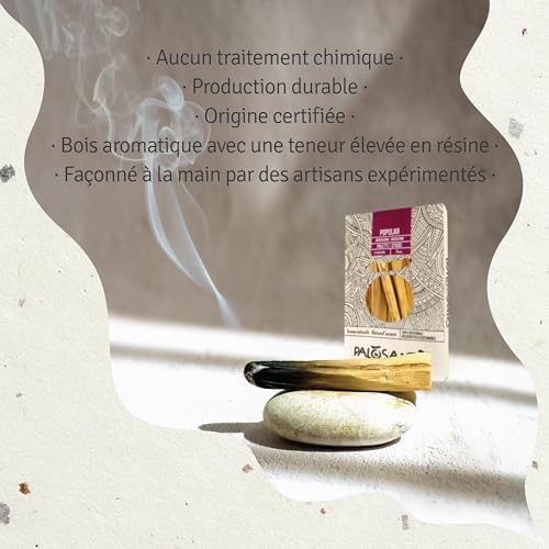 PALOSANTO - Palo Santo Batons Populaire Ayabaca - 13 Batons - Qualité Supérieure du Pérou - Encens Naturel - Idéal Purification, Protection Maison - Bois Naturel 100% Bursera Graveolens - Image 7