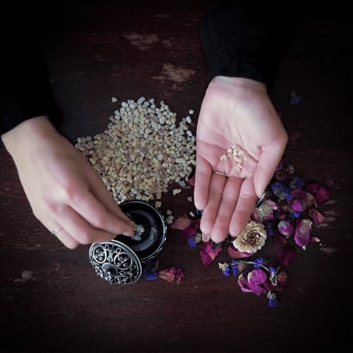 Coffret Encens Oliban Naturel – 100g d'Encens Boswellia Serrata, Encensoir et Pince en Acier Inoxydable – Idéal pour la Purification & Méditation (Encens Oliban 100g) - Image 7