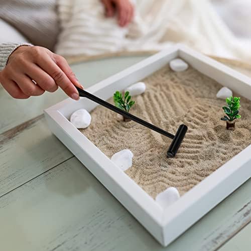 TOYANDONA 6 Pcs Râteau zen Mini Râteau de Jardin zen Méditation Sable Zen Outils de Jardin DIY Rock Zen Jardin Kits Jouets Accessoires de Jardin zen - Image 5