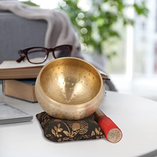 Zap Impex® Magnifique bol chantant tibétain en laiton martelé à la main -Méditation, yoga - 11,4 cm - Image 8