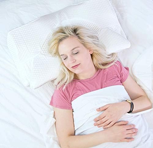Elviros Oreillers à Mémoire de Forme, Oreillers Ergonomiques pour la Nuque, Oreiller Ergonomique Forme Orthopédique Anti Douleur, Décontracter Les Muscles aux Épaules, Gris Foncé - Image 8