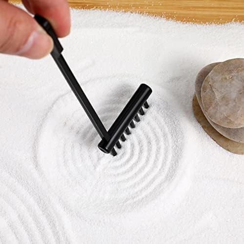 TOYANDONA 6 Pcs Râteau zen Mini Râteau de Jardin zen Méditation Sable Zen Outils de Jardin DIY Rock Zen Jardin Kits Jouets Accessoires de Jardin zen - Image 3