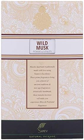 SVATV Herbal & Ancient Method Musc Bâton d'encens avec Lot de 2 encens pour la méditation, Le Yoga, Le Spirituel, Le Nettoyage énergétique de l'aromathérapie - 15 gx 2 encens | 30g - Image 7