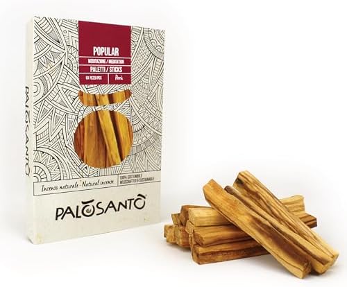 PALOSANTO - Palo Santo Batons Populaire Ayabaca - 13 Batons - Qualité Supérieure du Pérou - Encens Naturel - Idéal Purification, Protection Maison - Bois Naturel 100% Bursera Graveolens