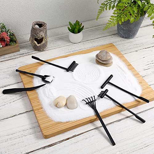 TOYANDONA 6 Pcs Râteau zen Mini Râteau de Jardin zen Méditation Sable Zen Outils de Jardin DIY Rock Zen Jardin Kits Jouets Accessoires de Jardin zen - Image 7
