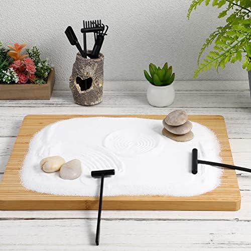 TOYANDONA 6 Pcs Râteau zen Mini Râteau de Jardin zen Méditation Sable Zen Outils de Jardin DIY Rock Zen Jardin Kits Jouets Accessoires de Jardin zen - Image 2