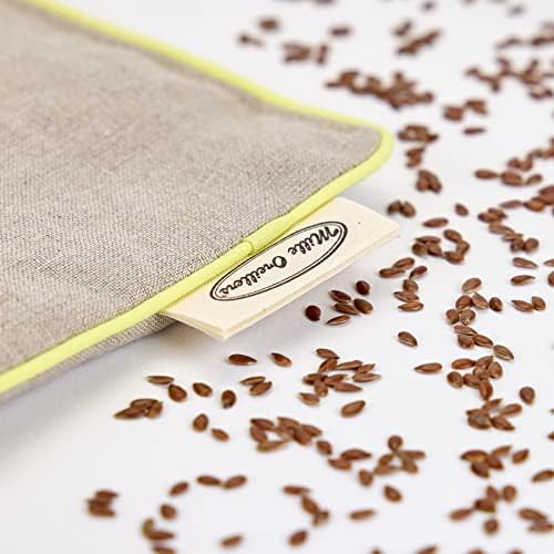 Mille Oreillers Coussin des Kinés ® - Graines de Lin - 24 x 50 cm - Lombaires, épaules - Apaise et soulage - Image 3