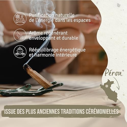 PALOSANTO - Palo Santo Batons Populaire Ayabaca - 13 Batons - Qualité Supérieure du Pérou - Encens Naturel - Idéal Purification, Protection Maison - Bois Naturel 100% Bursera Graveolens - Image 4