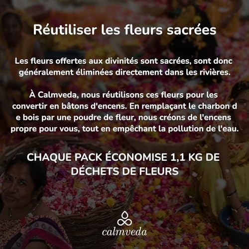 Encens Palo Santo en Batonnets - (80 d'encens) Encens Naturel sans Charbon encens, Fabriqués À Partir De Fleurs Recyclées | Bois de Palo Santo Purification,Parfum Doux et boisé avec Touche d'agrumes - Image 5