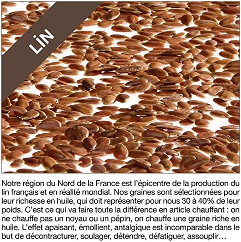 Mille Oreillers Coussin des Kinés ® - Graines de Lin - 24 x 50 cm - Lombaires, épaules - Apaise et soulage - Image 7