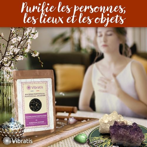 Encens pontifical en grain 50g Qualité A ++ | ENCENSE PUISSANT POUR PURIFICATION ET PROTECTION, ÉLÈVE LE NIVEAU VIBLAIRE, Aide à se connecter à sa partie divine | Enceller - Image 3