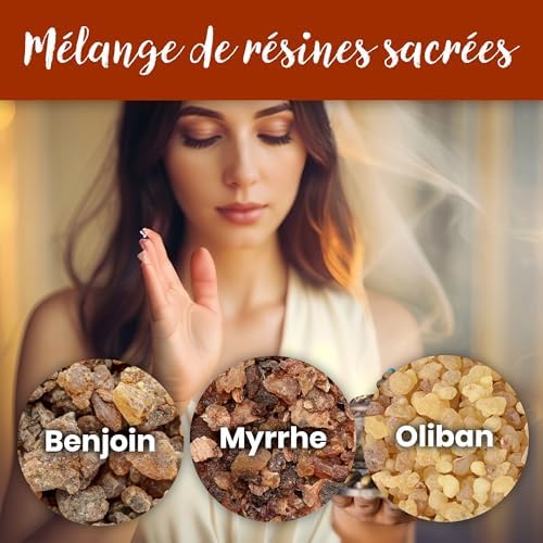 Encens pontifical en grain 50g Qualité A ++ | ENCENSE PUISSANT POUR PURIFICATION ET PROTECTION, ÉLÈVE LE NIVEAU VIBLAIRE, Aide à se connecter à sa partie divine | Enceller - Image 7