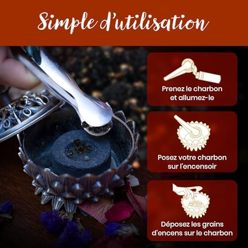 Encens pontifical en grain 50g Qualité A ++ | ENCENSE PUISSANT POUR PURIFICATION ET PROTECTION, ÉLÈVE LE NIVEAU VIBLAIRE, Aide à se connecter à sa partie divine | Enceller - Image 8