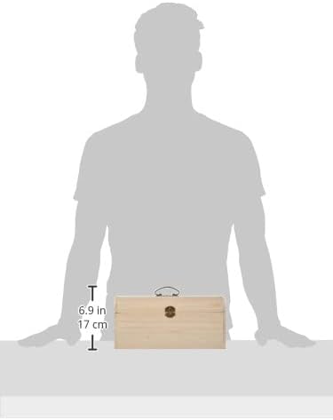 Rayher Rayher Coffret en Bois avec des Ornements Antiques, 29,5 x 20,5 x 14cm, beige - Image 4