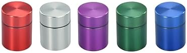 Boîte en métal pour Herbes, Pilules et Epices | ø45x34mm 40ml | Anti-odeurs et imperméables | Métal Aluminium | Boîte de Transport Premium | Boîte de Rangement de Tube de Haute Wualité (Violet) - Image 5