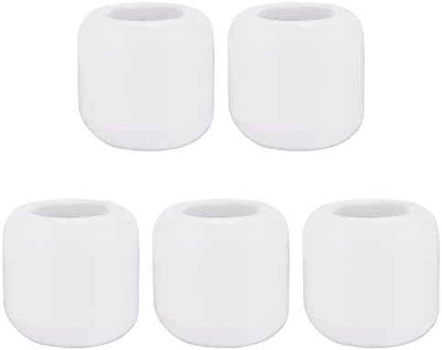 AHANDMAKER 5 pièces Bougeoir en Porcelaine Blanche, Bougeoir Mini Rituel, Tasse Chandelier Colonne pour Casting Chimes, Rituels, Bougie Allumage, Décoration D'Intérieur