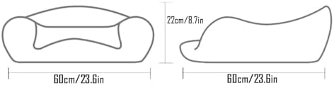 Coussin de méditation, coussin de sol confortable, coussins de sol surdimensionnés pour s'asseoir, coussin ergonomique, coussin de remplissage en mousse à mémoire de forme, coussin de toit pour baie vit - Image 2