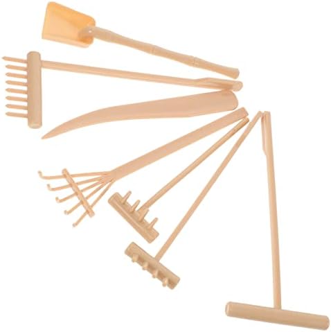 Yardwe 4 Ensembles Râteau à Sable Décor Outil de Jardin Zen Pour la Meditation Accessoires Râteau de Jardin Zen Outils de Jardin Zen Outil de Jardin de Sable Zen Plastique - Image 4