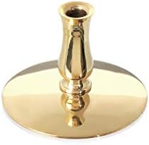 NKlaus 3X Porte-Bougies Laiton doré Chandelier Bougies rituelles Minces en Cire d'abeille jusqu'à Ø6,7mm Chandelier Mariage 6731 - Image 2