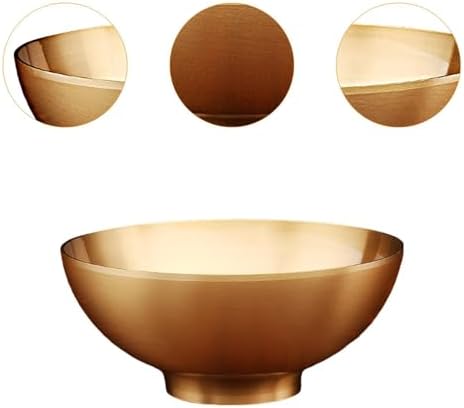 LOVIVER Bol tibétain Bol d'offrande de Bouddha Décoration de bureau Ornement Ustensile de culte de Bouddha Fournitures cuivre Bol de purification - Image 3