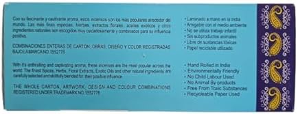 Vijayshree Golden Nag Reiki Energy Bâtonnets d'encens aromatiques, 12 x 15 g, apaisants et relaxants, pour yoga, méditation, rituels spirituels naturels et de qualité supérieure Kajal - Image 2