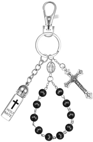 Psdndeww Bouteille d'eau sacrée classique en verre avec couvercle décoratif pour usage religieux Accessoires de cérémonie religieuse - Image 2