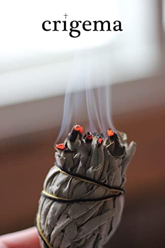 Crigema - Smudge Sauge à la Lavande, Encens à Refoulement Spirituel Objet - Massette de 10 cm ~ 15/20 G - Smud Purification (1) - Image 2