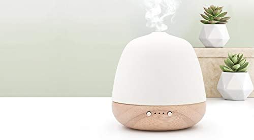 PRANAROM - Diffuseur CERA Huiles Essentielles Ultrasoniques - Bois Céramique - Diffusion Atmosphérique - Lumière d'ambiance – Idéal Relaxation Méditation - Réservoir 180ml - Image 2