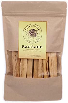 Farbenwald Palo Santo, 100 g, bâtons Fins, à brûler, Issu de l'Arbre bursera graveolens du Pérou, encens