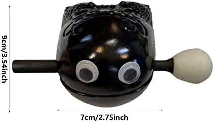 Bois bouddhiste zen - Petit oeil Fotang Poisson en bois Zen | Tambour à bloc bouddhiste zen - percussion pour outils méditation, musique folklorique Accueil Zen - Image 4