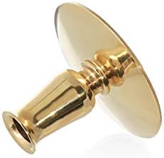 NKlaus 1x Porte-Bougie Laiton doré Bougeoir Bougies d'autel Fines Bougies rituelles Bougies en Cire d'abeille jusqu'à Ø0,9cm Chandelier Mariage 6730 - Image 3