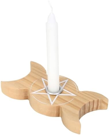 Bougeoir triple lune en bois Something Different Wholesale - Image 5