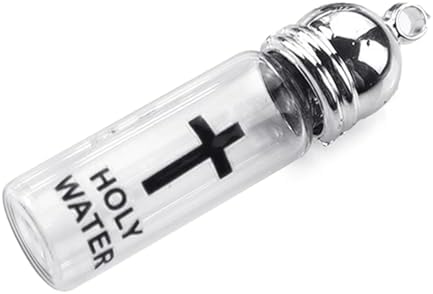Psdndeww Bouteille d'eau sacrée classique en verre avec couvercle décoratif pour usage religieux Accessoires de cérémonie religieuse - Image 8