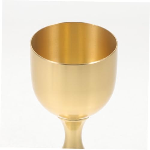Cabilock 2 Ensembles Saint Graal Coupe Rituelle De Décoration Coupe À Vin Sur Pied Gobelet Sacré De L'église Coupe D'adoration D'autel Tasses De Communion Golden Laiton 2 Pièces * 2 - Image 8