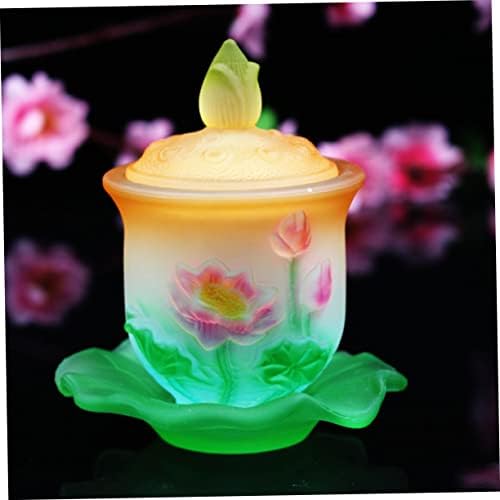 Ciieeo 4 Ensembles Coupe De Bouddha Yerba Bol Infuseur à Thé Tasse Coupe Rituelle Coupe Sacrée Proposer Des Accessoires Coupe à Offrande Multifonctions Coupe D'offrande En Verre Un Verre - Image 6