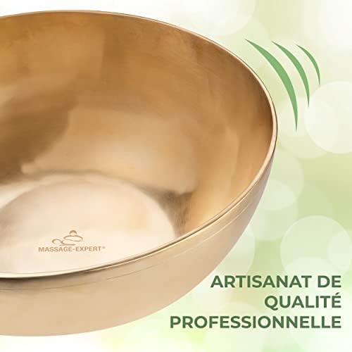 Ensemble professionnel de bols chantants tibétains GRAND (4 x bols), de Mini Ø 13,5 cm - tonalité haute, à Grand Ø 29,0 cm - tonalité basse, pour massage sonore, thérapie sonore, relaxation et yoga - Image 3