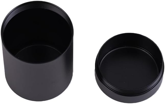 OVADA Boîte en métal Pour épices, Pilules et Herbes | Anti-odeurs et imperméables | Métal Aluminium | Boîte de Transport Premium | Boîte à tubes de haute qualité pour le stockage (Noir, 65x45 mm) - Image 5