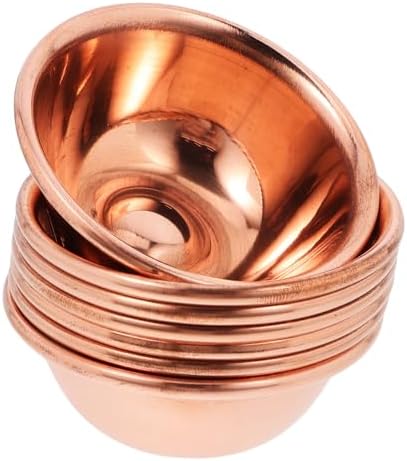 PRETYZOOM 7 Pièces tasse sacrée multifonction bols d' rituel verres à vin décor offre d'approvisionnement tasse de bouddhisme de bureau laiton bougie de thé culte
