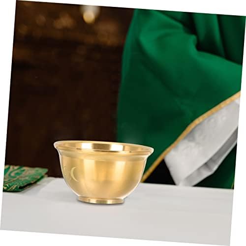 MUSISALY Meubler Le Bol Sacré Bol Sacré pour Le Rituel Petit Bol à Offrande Bol De Sacrifice pour Le Rituel Mini Décor Bol Sacré pour La Religion Bols D'offrande D'autel Golden Cuivre - Image 8