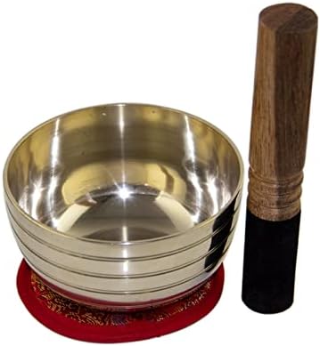 Ensemble de bols chantants de l'Himalaya, bols chantants tibétains martelés de l'Himalaya, ensemble de 7 bols de méditation, nœud à la main, ensemble de 7 notes (taille : taille unique) - Image 5