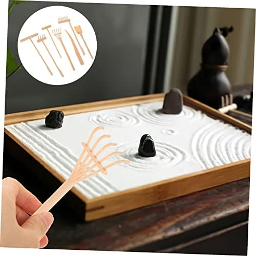 Yardwe 4 Ensembles Râteau à Sable Décor Outil de Jardin Zen Pour la Meditation Accessoires Râteau de Jardin Zen Outils de Jardin Zen Outil de Jardin de Sable Zen Plastique - Image 7