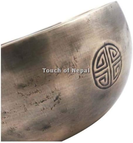 Touch of Nepal Bol chantant tibétain fait à la main au Népal 14 cm de diamètre - Image 5