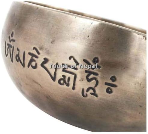 Touch of Nepal Bol chantant tibétain fait à la main au Népal 14 cm de diamètre - Image 2
