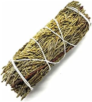 CRIGEMA - Smudge Genévrier - Bouquet de 10 cm ~ 30/40 gr - Encens naturel pour purification - Qualité supérieure en provenance de Californie (1)