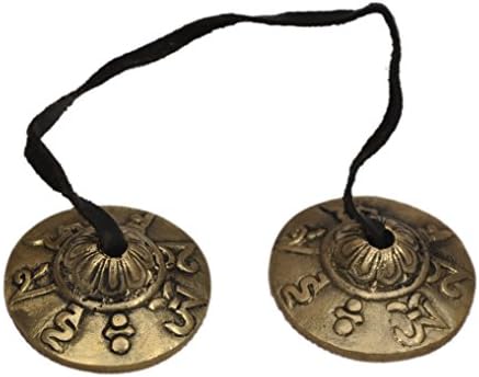 Boutique Dharma ; cymbales tibétaines Tingsha (Petites) OM Mani Padme Hum - Image 2