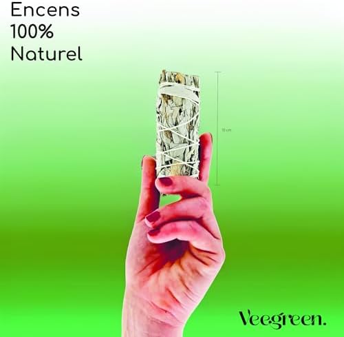 Sauges Blanches Purification à bruler│Coffret Sauge Blanche Salvia Apiana amérindienne│Encens Naturel méditation│ Bougie et Bois de rituels│Odeur Bien être (x3 Sauges) - Image 4