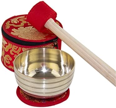 Ensemble de bols chantants de l'Himalaya, bols chantants tibétains martelés de l'Himalaya, ensemble de 7 bols de méditation, nœud à la main, ensemble de 7 notes (taille : taille unique) - Image 6